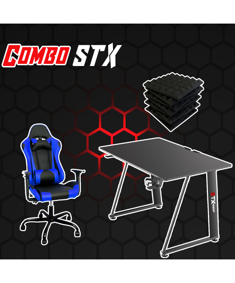 Postazione Completa Gaming: Sedia, Tavolo, Pannelli Fonoassorbenti