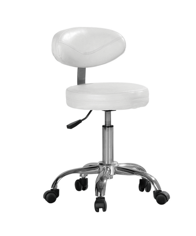 Sgabello con schienale, regolabile in altezza