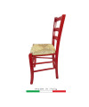 Sedia Venezia Colorata rossa