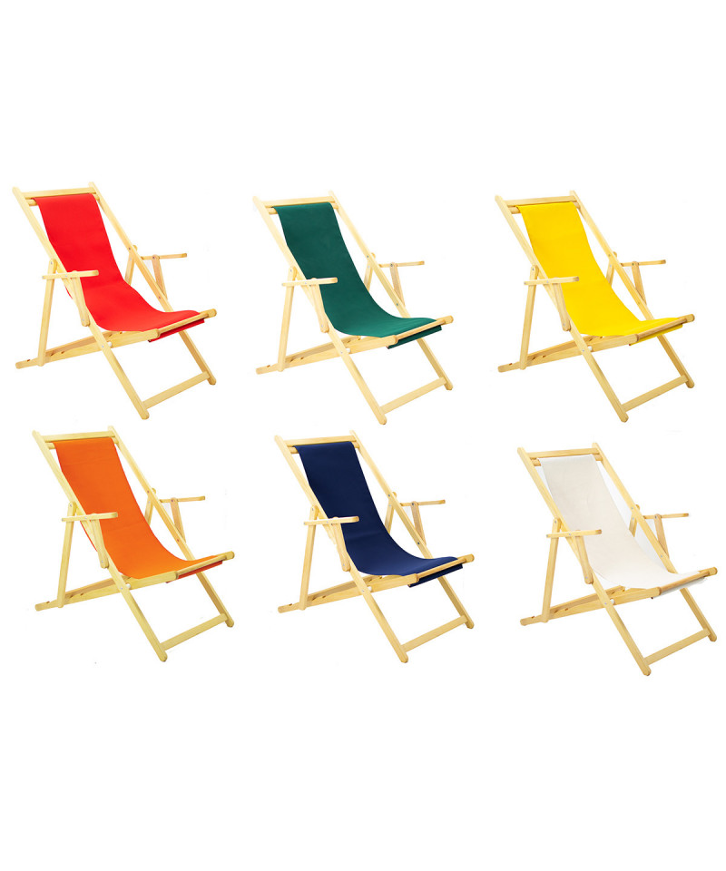 Sdraio Mare In Legno E Cotone Malibù