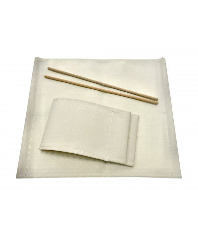 Set tele colorate bianco per sedia da regista