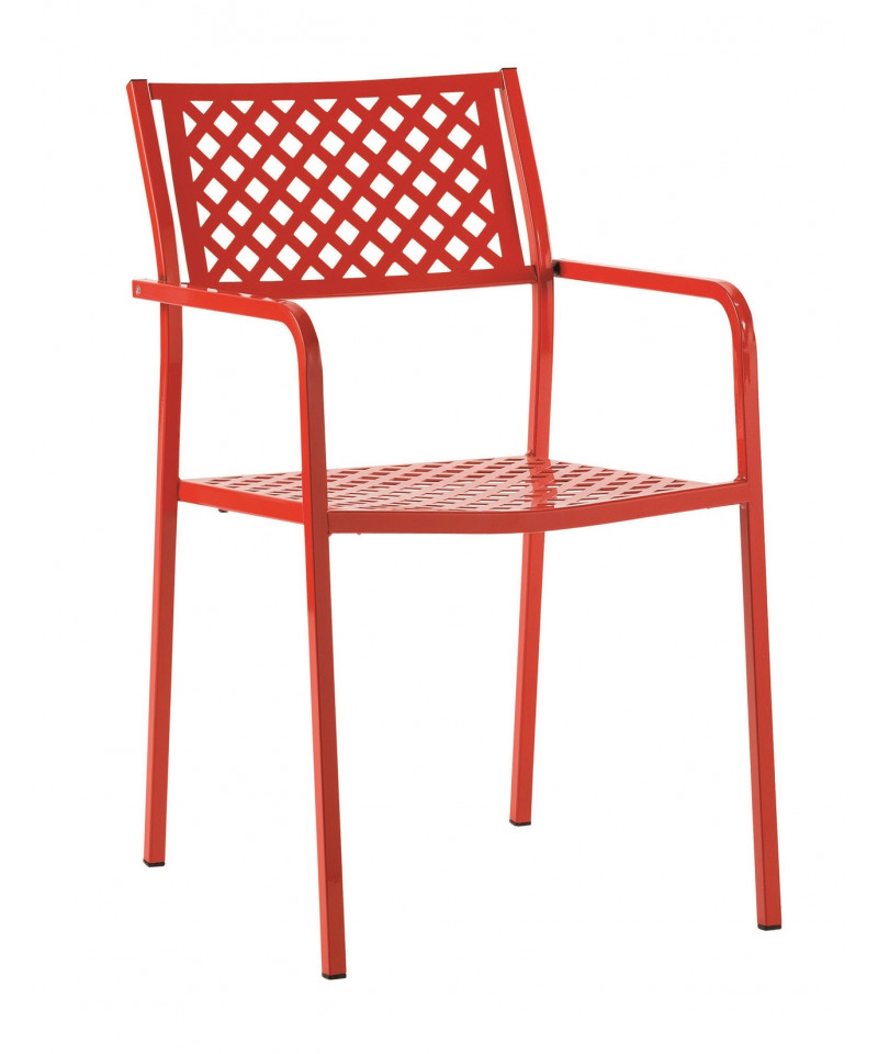 Poltroncina da esterno, rosso, su richiesta