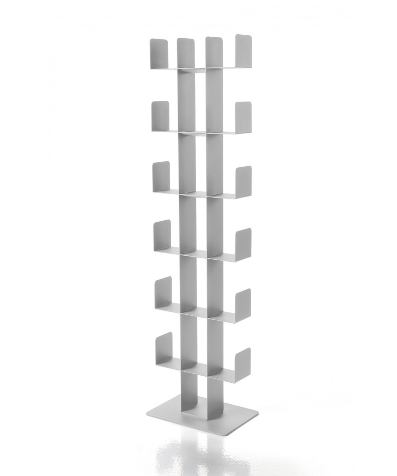 Libreria a colonna di design, alluminio