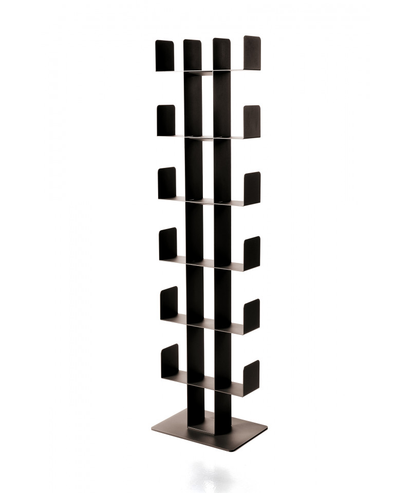 Libreria a colonna di design, nero