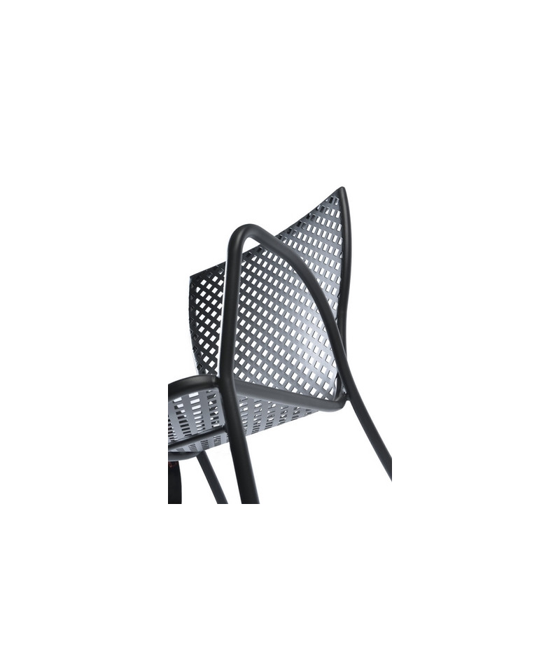 Poltroncina da giardino Made in Italy, dettaglio schienale