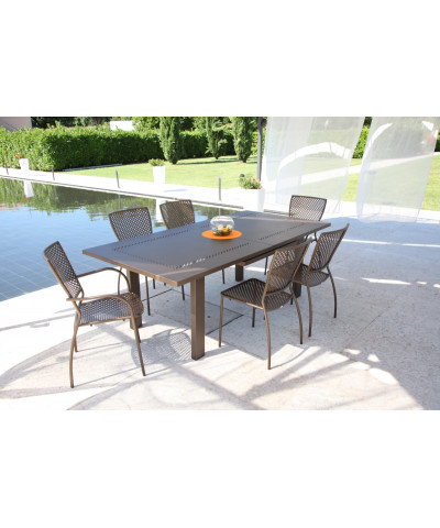 Tavolo da giardino allungabile, chiuso 220 cm - allungabile fino a 300 cm