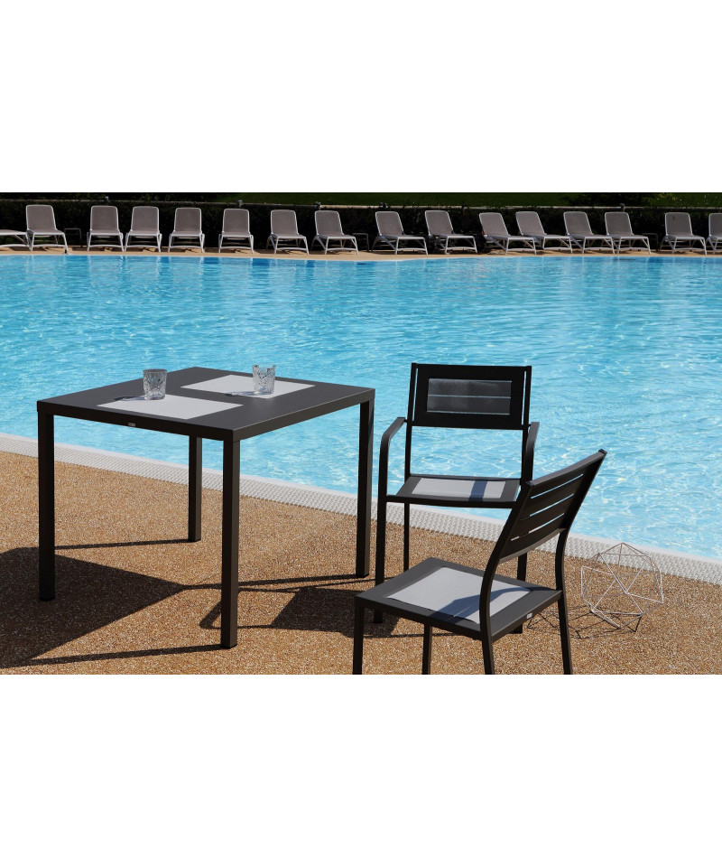 Tavolo da esterno Made in Italy, 80x80 cm