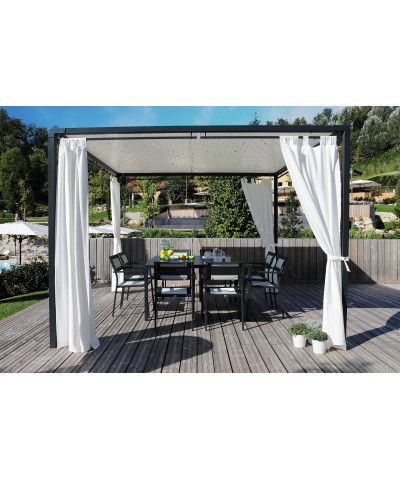 Tavolo per pranzo da esterno, quadrato, 140x140 cm