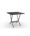 Tavolo pieghevole in acciaio, 80x80 cm, made in Italy