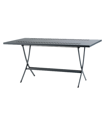 Tavolo da giardino pieghevole, Made in Italy, 140x80 cm