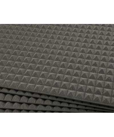 Pannelli fonoassorbenti con piramidi larghe