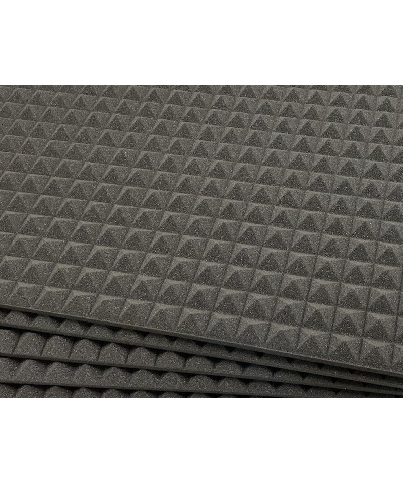 Pannelli fonoassorbenti con piramidi larghe