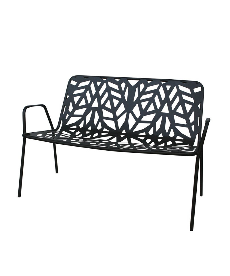 Divano da giardino a due posti, in metallo