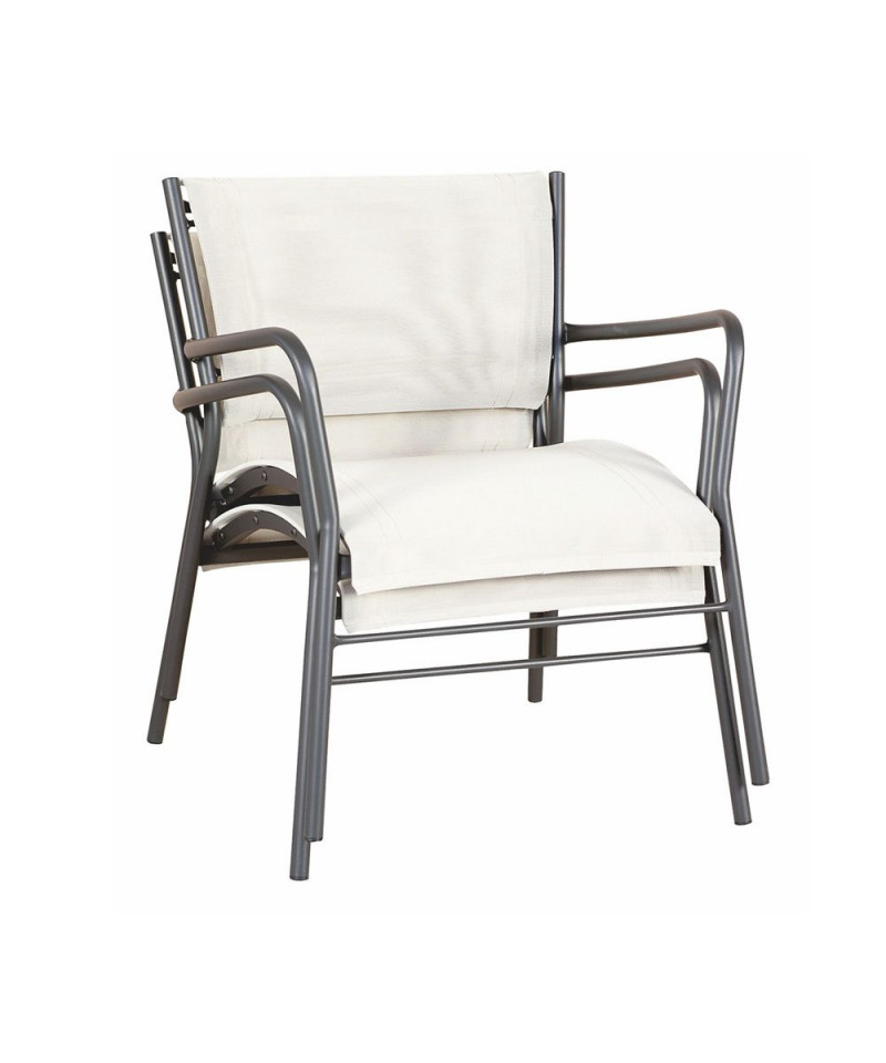 Poltrona da giardino, in metallo, Made in Italy