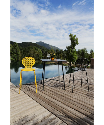 Sgabello da giardino in acciaio pre zincato