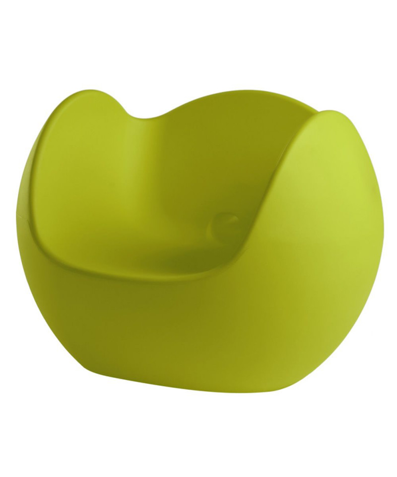 poltroncina lounge in polietilene Slide Design, verde lime