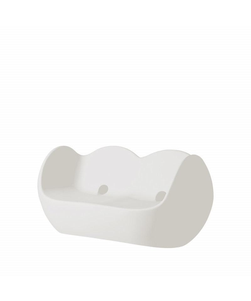 Blossy divano bianco latte prospettiva