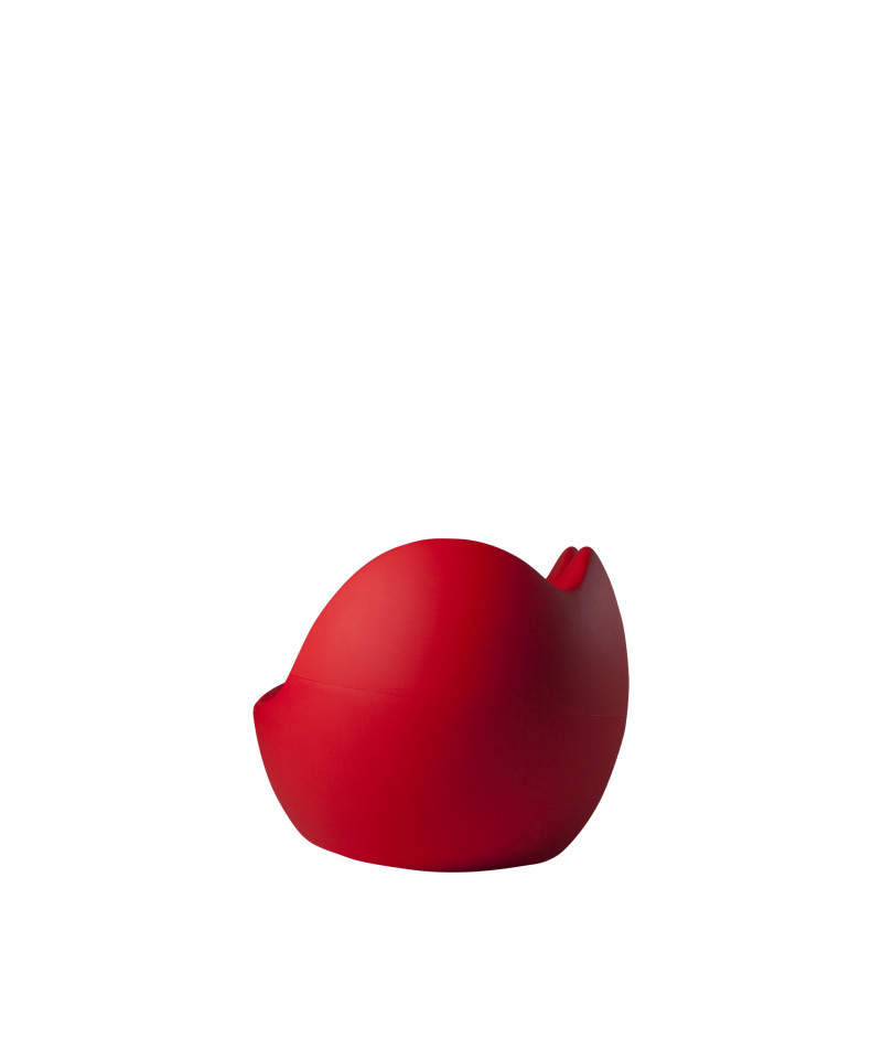 Blossy divano rosso fiamma lato