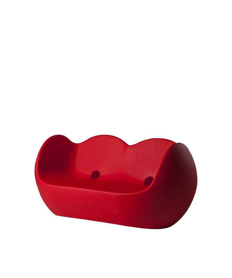 Blossy divano rosso fiamma prospettiva