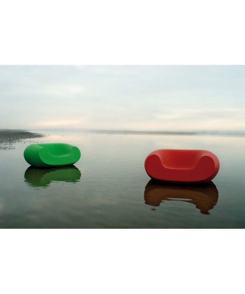 Poltrone Chubby verde e rossa
