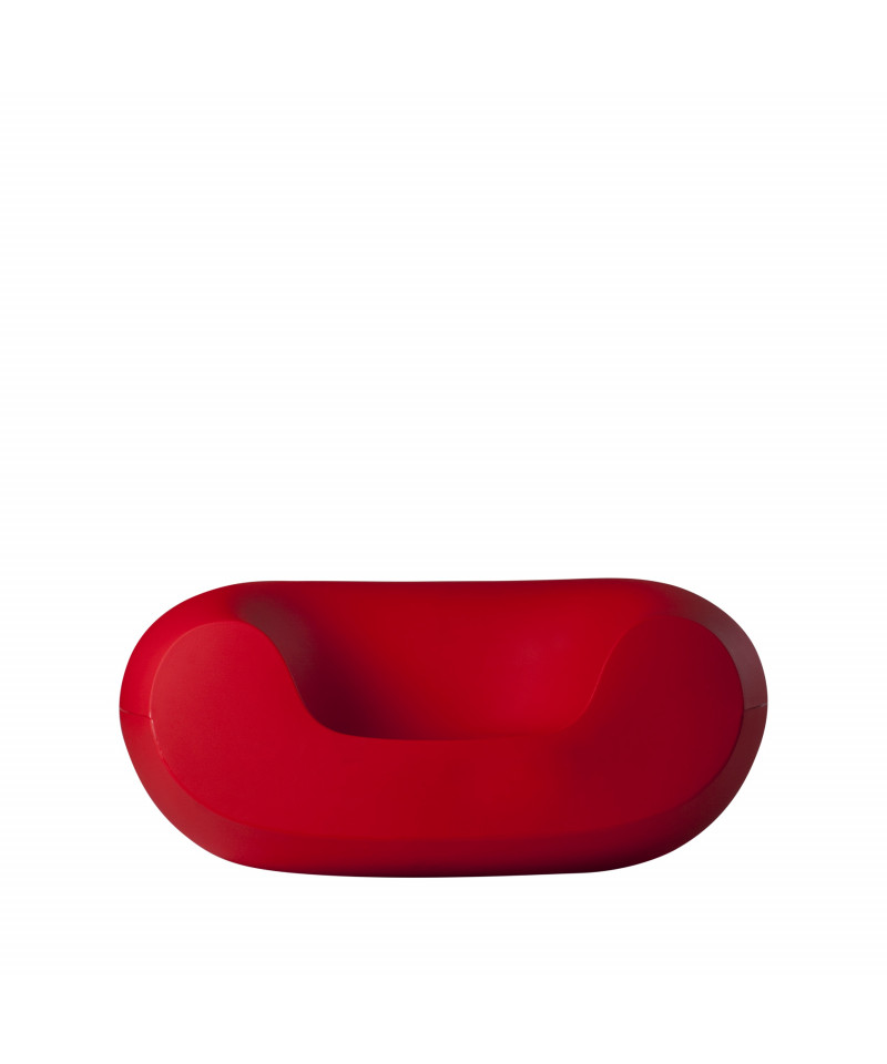 Poltrona Chubby  rosso fiamma - fronte