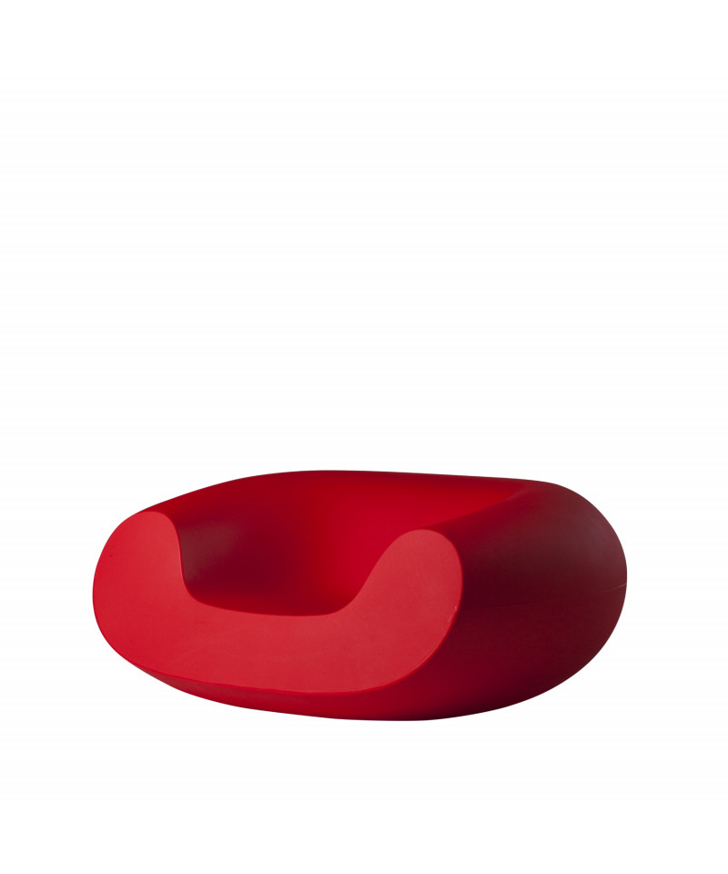 Poltrona Chubby rosso fiamma - prospet