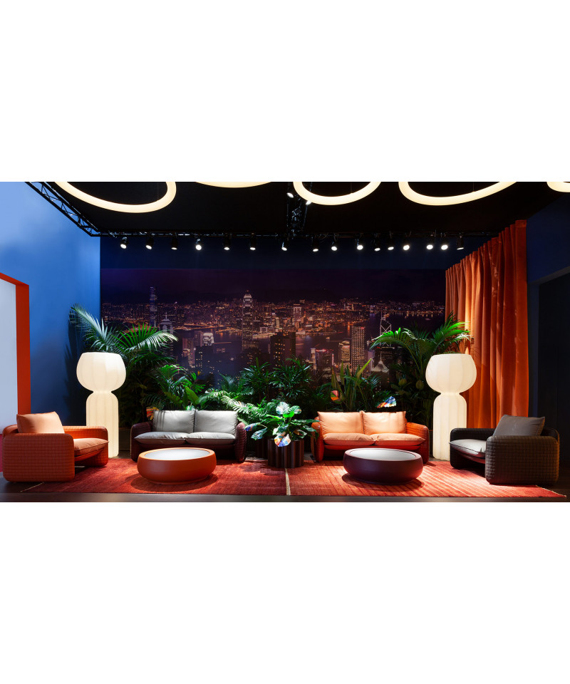 Mara sofa mogano e arancione