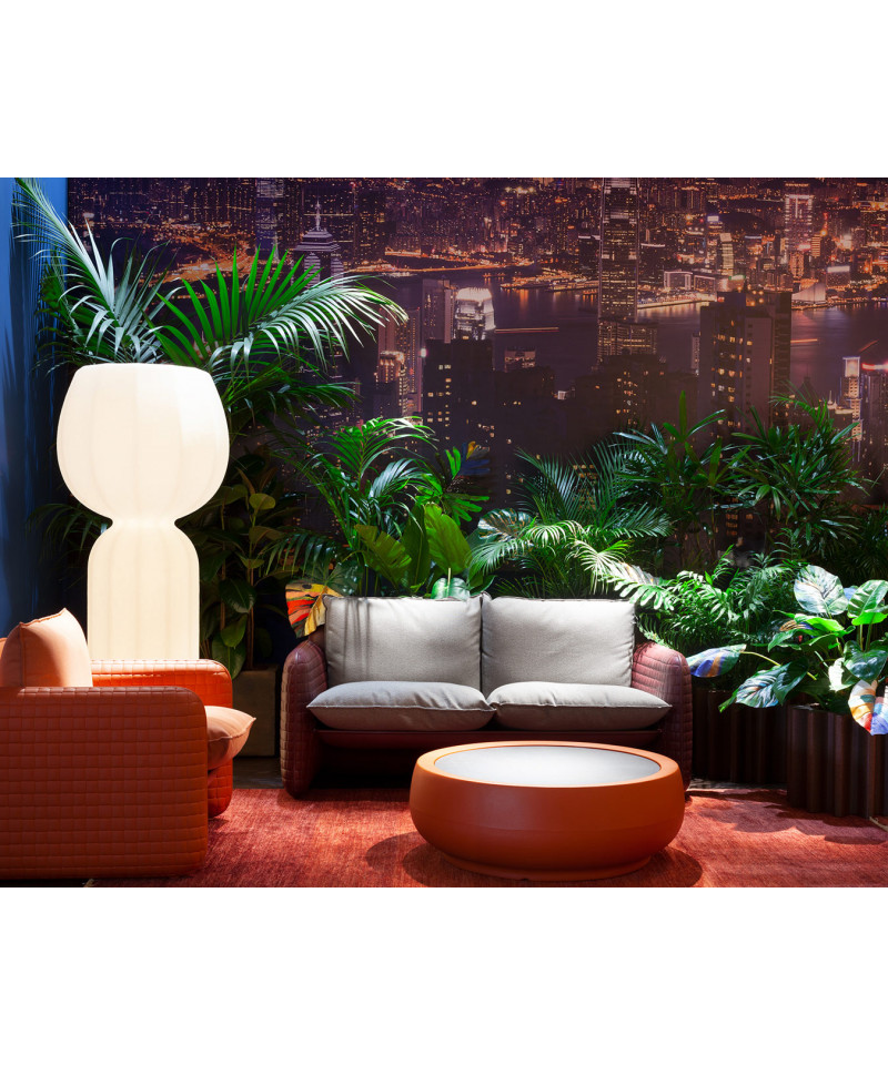 Mara sofa mogano e arancione