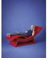Chaise longue Tic Tac rossa