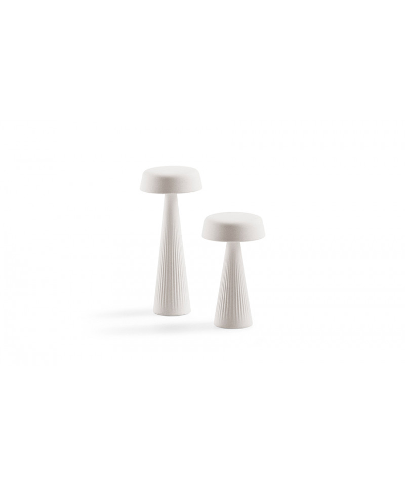 Fade Table Lamp bianco luminoso - due misure