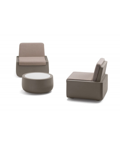 Bold Table golden grigio tortora