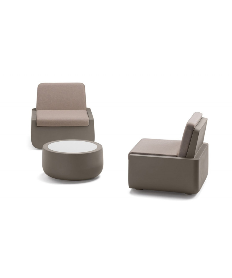 Bold Table golden grigio tortora