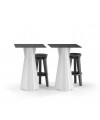 Frozen Square Stool nero
