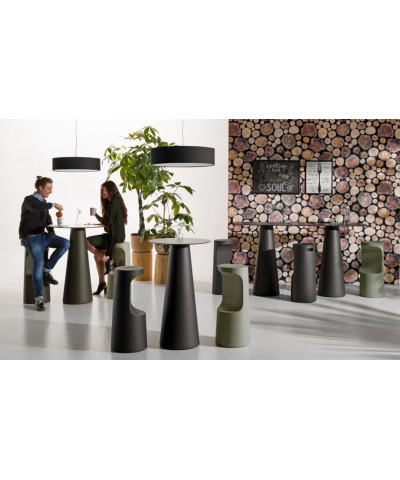 Fura Stool verde salvia e nero