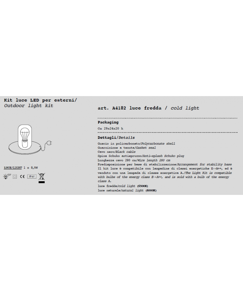 Gumball Sofa kit luce