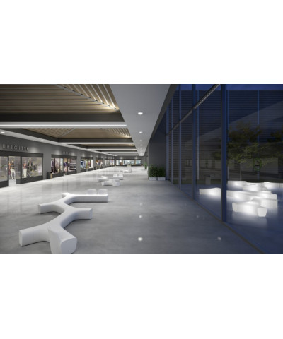 Jetlag Chair e Bench bianca e light white