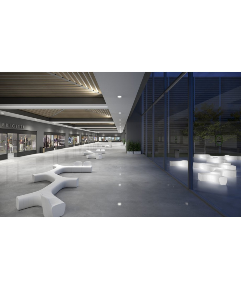 Jetlag Chair e Bench bianca e light white