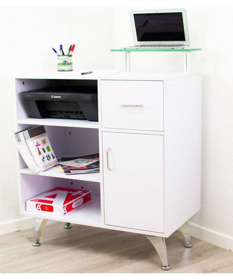 Mobile per reception con mensola per monitor pc