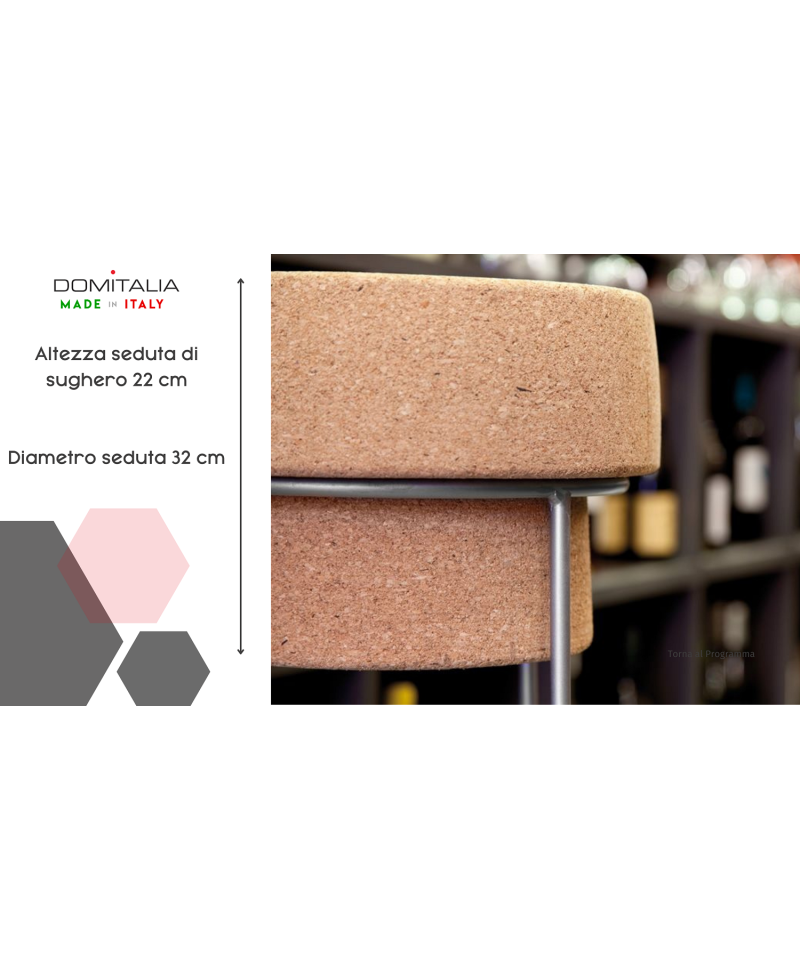 Sgabello Bouchon Domitalia - ZStyle