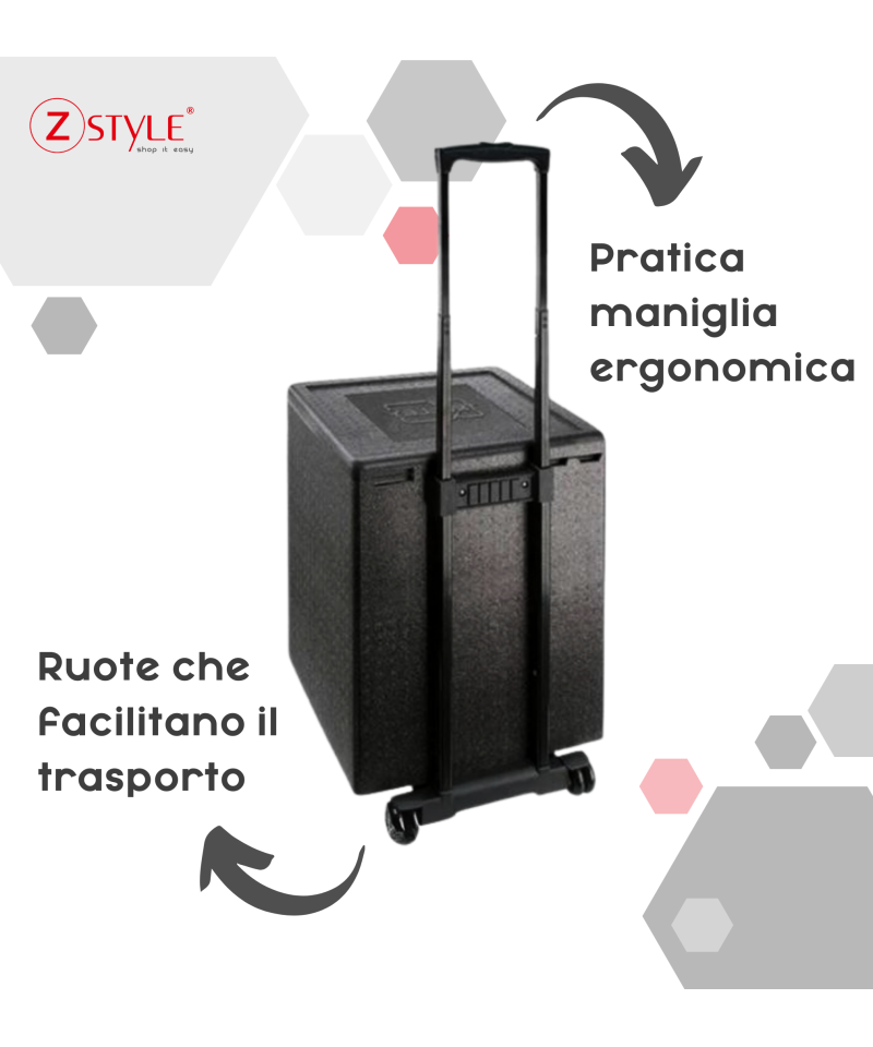 Trolley Box ZStyle - Contenitore Isotermico In EPP Per Alimenti