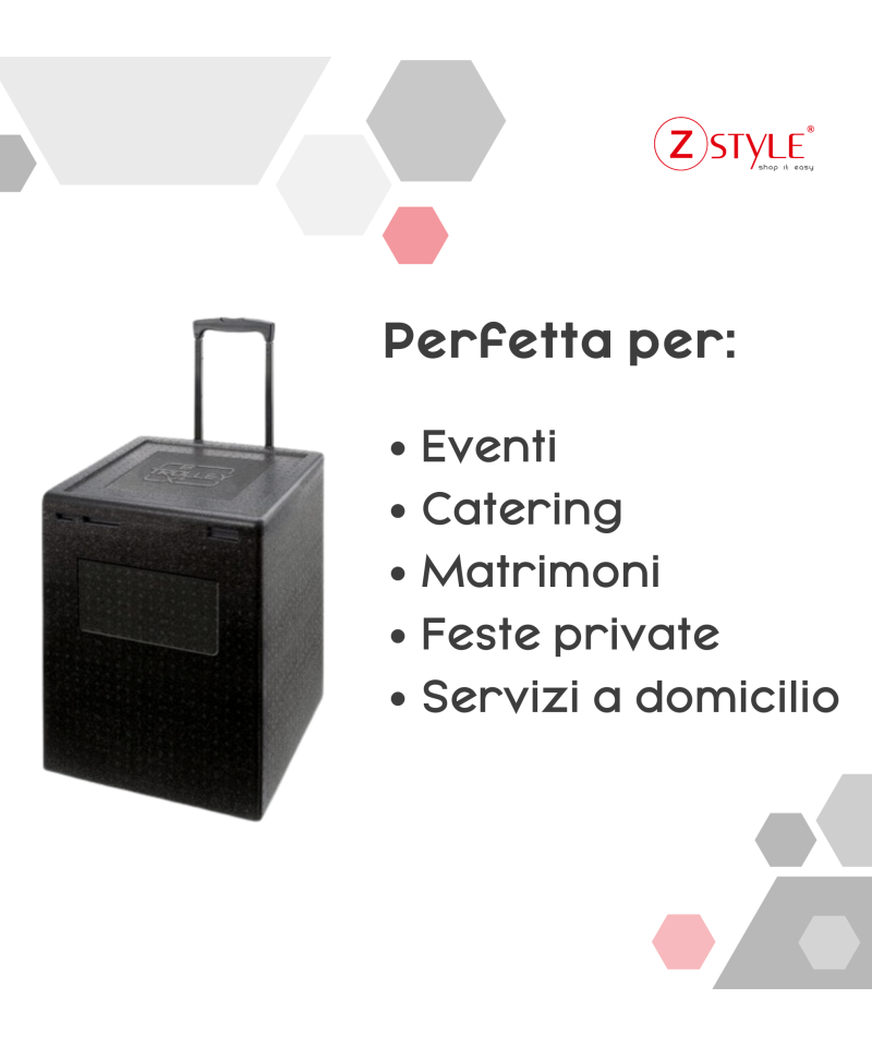 Trolley Box ZStyle - Contenitore Isotermico In EPP Per Alimenti