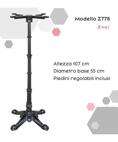 Base per Tavoli in Ghisa - Zstyle