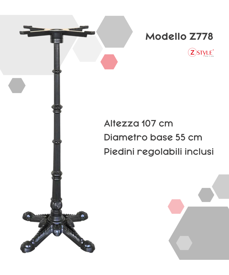 Base per Tavoli in Ghisa - Zstyle