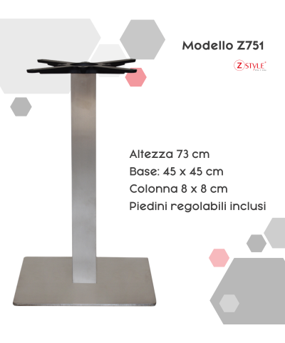 Basi per Tavoli in Acciaio Inox - ZStyle