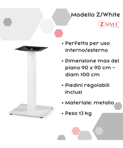 ZStyle Base Per Tavolo - Gamba Tavolino Bar Ristorante Bistrot Hotel