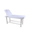 Lettino Fisso Da Massaggio Cromato A 2 Zone Con Schienale Inclinabile - ZStyle