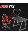 Postazione Completa Gaming: Sedia, Tavolo, Pannelli Fonoassorbenti
