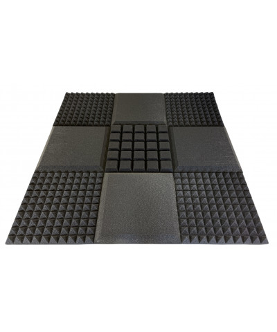 Pannello fonoassorbente piramidale 3 cm correzione acustica