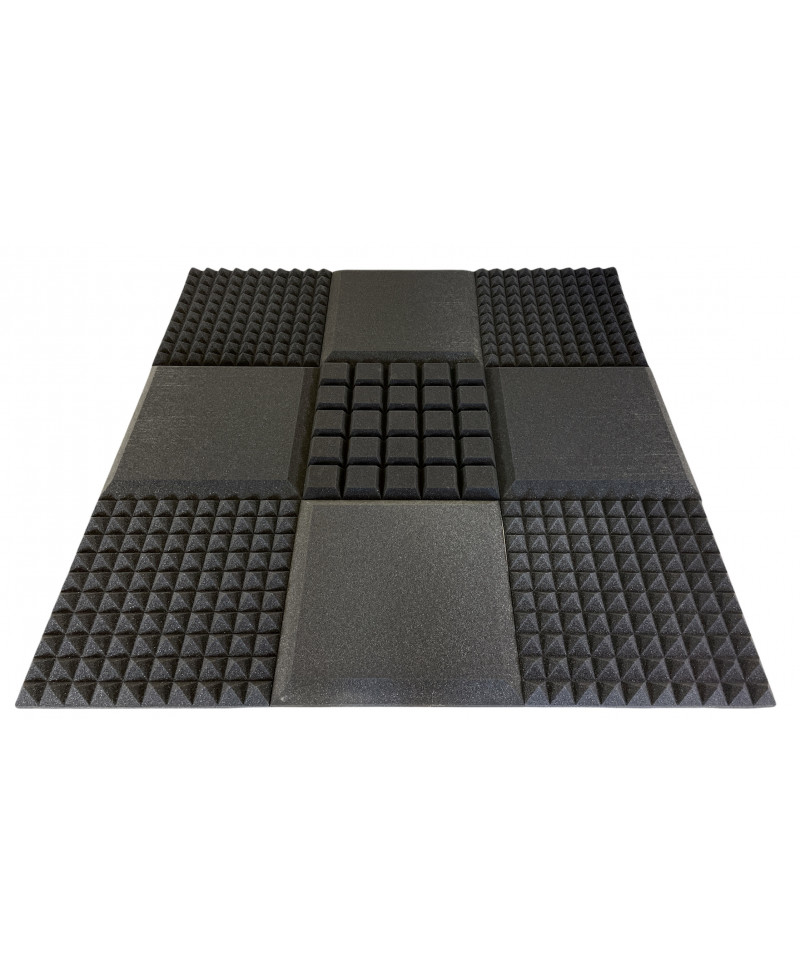 Pannello fonoassorbente piramidale 3 cm correzione acustica