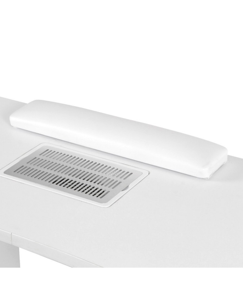 Aspiratore per limatura e cuscino ergonomico poggiamano tavolo unghie